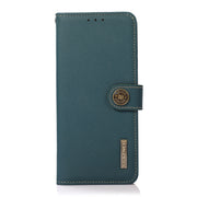 For Google Pixel 9 KHAZNEH Custer Genuine Leather RFID Phone Case(Green)