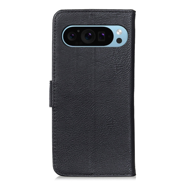 For Google Pixel 10 / 9 KHAZNEH Cowhide Texture Horizontal Flip Leather Phone Case(Black)