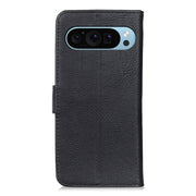 For Google Pixel 10 / 9 KHAZNEH Cowhide Texture Horizontal Flip Leather Phone Case(Black)