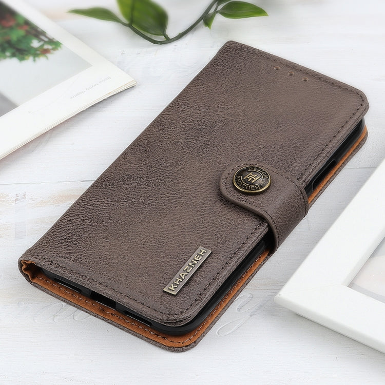 For Google Pixel 9 KHAZNEH Cowhide Texture Horizontal Flip Leather Phone Case(Khaki)