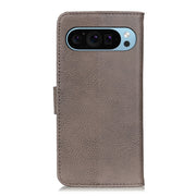 For Google Pixel 9 KHAZNEH Cowhide Texture Horizontal Flip Leather Phone Case(Khaki)