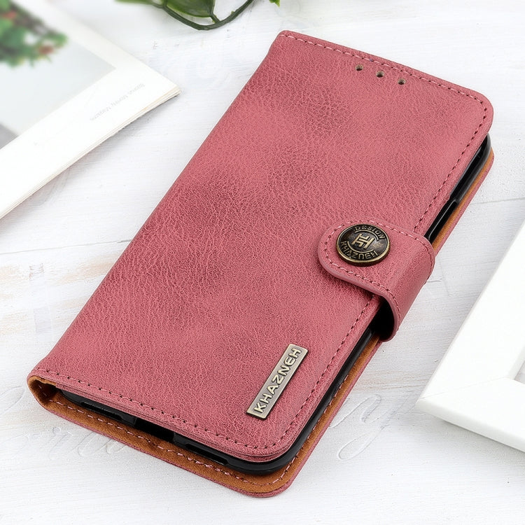 For Google Pixel 10 Pro / 9 Pro KHAZNEH Cowhide Texture Horizontal Flip Leather Phone Case(Pink)