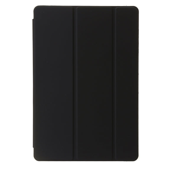 For Samsung Galaxy Tab S9 Ultra/S8 Ultra 3-Fold Clear Acrylic Leather Tablet Case(Black)