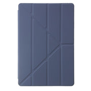 For Samsung Galaxy Tab S9 FE Clear Acrylic Deformation Leather Tablet Case(Lavender)