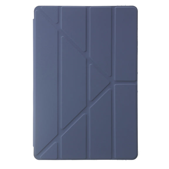 For Samsung Galaxy Tab S9 FE Clear Acrylic Deformation Leather Tablet Case(Lavender)