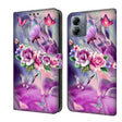For Motorola Moto G14 Crystal 3D Shockproof Protective Leather Phone Case(Butterfly) - Motorola Cases by PMC TechLife | Online Shopping South Africa | PMC TechLife | Buy Now Pay Later Mobicred