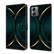 For Motorola Moto G14 Crystal 3D Shockproof Protective Leather Phone Case(Gold Outline) - Motorola Cases by PMC TechLife | Online Shopping South Africa | PMC TechLife | Buy Now Pay Later Mobicred