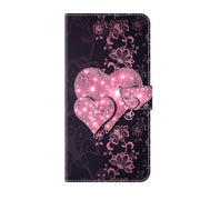 For Motorola Moto G14 Crystal 3D Shockproof Protective Leather Phone Case(Lace Love)
