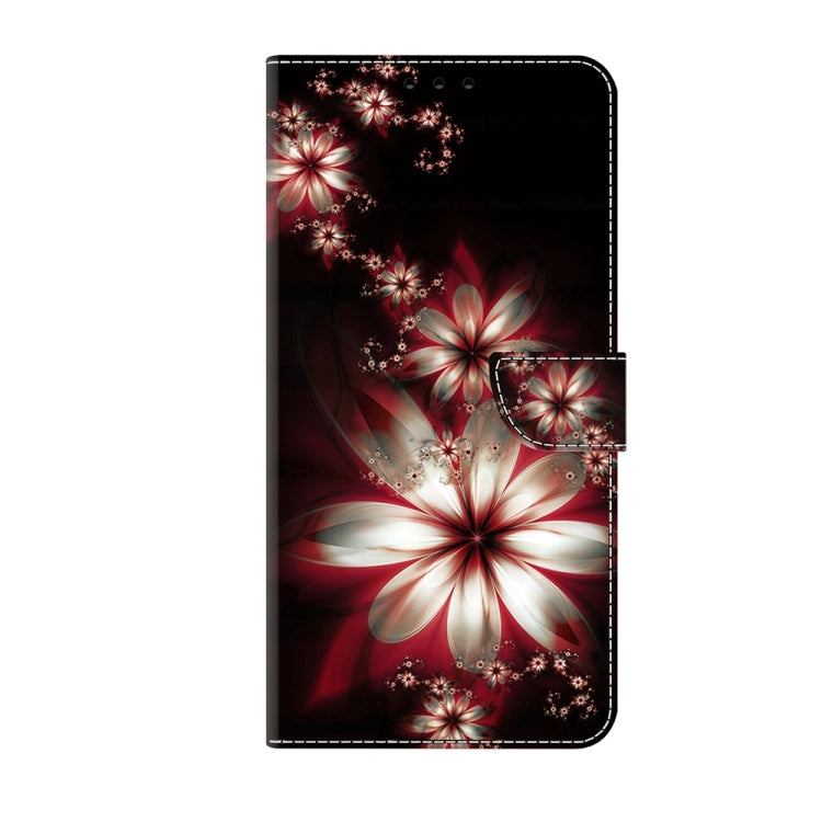 For Motorola Moto G14 Crystal 3D Shockproof Protective Leather Phone Case(Fantastic Flower)