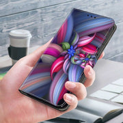 For Motorola Moto G14 Crystal 3D Shockproof Protective Leather Phone Case(Colorful Flower)