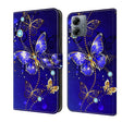 For Motorola Moto G14 Crystal 3D Shockproof Protective Leather Phone Case(Diamond Butterfly) - Motorola Cases by PMC TechLife | Online Shopping South Africa | PMC TechLife | Buy Now Pay Later Mobicred