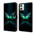 For Motorola Moto G54 Crystal 3D Shockproof Protective Leather Phone Case(Reflection Dutterfly) - Motorola Cases by PMC TechLife | Online Shopping South Africa | PMC TechLife | Buy Now Pay Later Mobicred