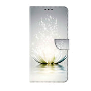 For Motorola Moto G54 Crystal 3D Shockproof Protective Leather Phone Case(Light Lotus)