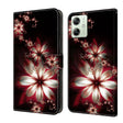 For Motorola Moto G54 Crystal 3D Shockproof Protective Leather Phone Case(Fantastic Flower) - Motorola Cases by PMC TechLife | Online Shopping South Africa | PMC TechLife | Buy Now Pay Later Mobicred