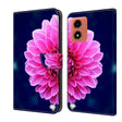 For Motorola Moto G Play 2024 Crystal 3D Shockproof Protective Leather Phone Case(Pink Petals) - Motorola Cases by PMC TechLife | Online Shopping South Africa | PMC TechLife | Buy Now Pay Later Mobicred