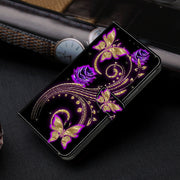 For Motorola Moto G Play 2024 Crystal 3D Shockproof Protective Leather Phone Case(Diamond Butterfly)
