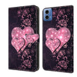 For Motorola Moto G24 Crystal 3D Shockproof Protective Leather Phone Case(Lace Love) - Motorola Cases by PMC TechLife | Online Shopping South Africa | PMC TechLife | Buy Now Pay Later Mobicred