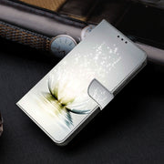 For Motorola Moto G24 Power Crystal 3D Shockproof Protective Leather Phone Case(Light Lotus)