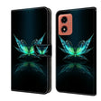 For Motorola Moto G04 Crystal 3D Shockproof Protective Leather Phone Case(Reflection Dutterfly) - Motorola Cases by PMC TechLife | Online Shopping South Africa | PMC TechLife | Buy Now Pay Later Mobicred