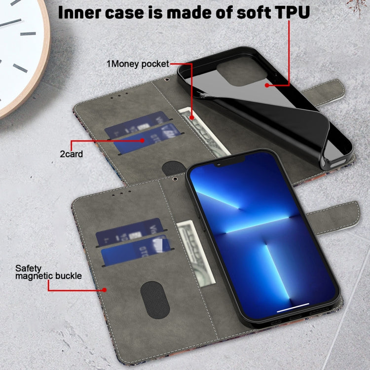 For Motorola Moto G04 Crystal 3D Shockproof Protective Leather Phone Case(Reflection Dutterfly)