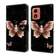 For Motorola Moto G04 Crystal 3D Shockproof Protective Leather Phone Case(Pink Diamond Butterfly) - free shipping - PMC TechLife - Order now!