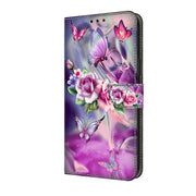 For Motorola Moto G04 Crystal 3D Shockproof Protective Leather Phone Case(Butterfly)