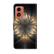 For Motorola Moto G04 Crystal 3D Shockproof Protective Leather Phone Case(Luminous Building)