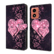 For Motorola Moto G04 Crystal 3D Shockproof Protective Leather Phone Case(Lace Love) - free shipping - PMC TechLife - Order now!