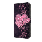 For Motorola Moto G04 Crystal 3D Shockproof Protective Leather Phone Case(Lace Love)