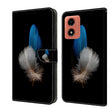 For Motorola Moto G04 Crystal 3D Shockproof Protective Leather Phone Case(Two Branches) - Motorola Cases by PMC TechLife | Online Shopping South Africa | PMC TechLife | Buy Now Pay Later Mobicred
