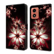 For Motorola Moto G04 Crystal 3D Shockproof Protective Leather Phone Case(Fantastic Flower) - Motorola Cases by PMC TechLife | Online Shopping South Africa | PMC TechLife | Buy Now Pay Later Mobicred