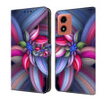 For Motorola Moto G04 Crystal 3D Shockproof Protective Leather Phone Case(Colorful Flower) - Motorola Cases by PMC TechLife | Online Shopping South Africa | PMC TechLife | Buy Now Pay Later Mobicred