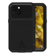 For iPhone 15 LOVE MEI Metal Shockproof Life Waterproof Dustproof Phone Case(Black) - free shipping - PMC TechLife - Order now!