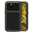 For iPhone 15 LOVE MEI Metal Shockproof Life Waterproof Dustproof Phone Case(Army Green) - free shipping - PMC TechLife - Order now!