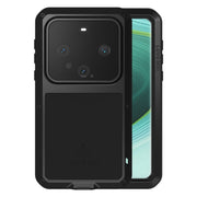 For Huawei Mate 60 Pro / 60 Pro+ LOVE MEI Metal Shockproof Life Water-resistant Dustproof Phone Case(Black)