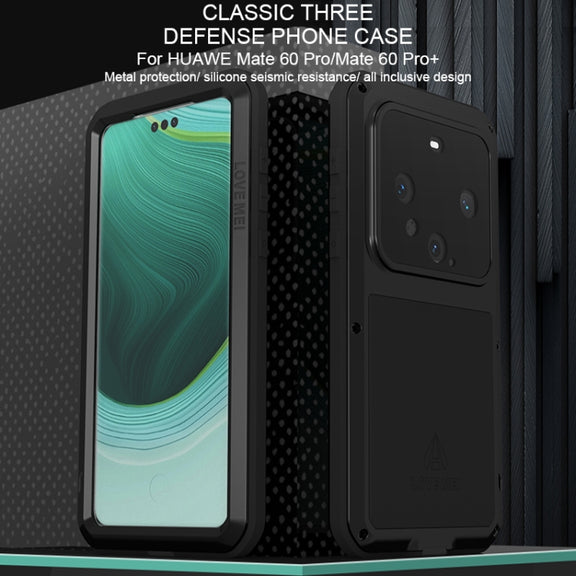 For Huawei Mate 60 Pro / 60 Pro+ LOVE MEI Metal Shockproof Life Water-resistant Dustproof Phone Case(Red)