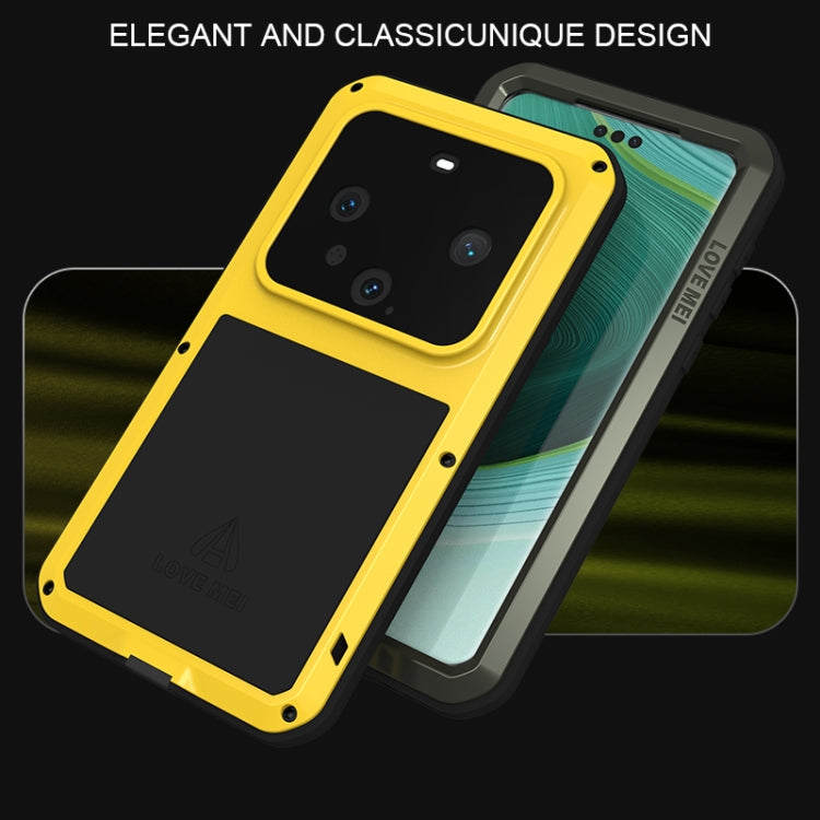 For Huawei Mate 60 Pro / 60 Pro+ LOVE MEI Metal Shockproof Life Water-resistant Dustproof Phone Case(Red)