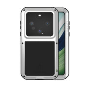 For Huawei Mate 60 LOVE MEI Metal Shockproof Life Water-resistant Dustproof Phone Case(Silver)