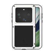 For Huawei Mate 60 LOVE MEI Metal Shockproof Life Water-resistant Dustproof Phone Case(White)