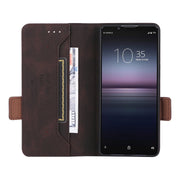 For Sony Xperia 1 VI 2024 Magnetic Clasp Leather Phone Case(Brown)