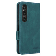 For Sony Xperia 1 VI 2024 Magnetic Clasp Leather Phone Case(Green)