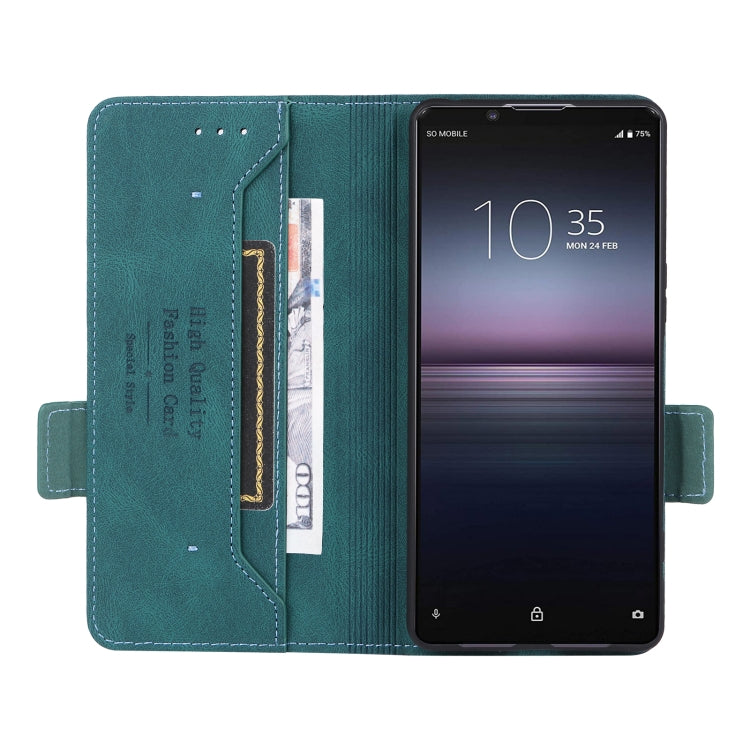 For Sony Xperia 1 VI 2024 Magnetic Clasp Leather Phone Case(Green)