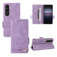 For Sony Xperia 1 VI 2024 Magnetic Clasp Leather Phone Case(Purple) - Sony Cases by PMC Jewellery | Online Shopping South Africa | PMC Jewellery | Buy Now Pay Later Mobicred