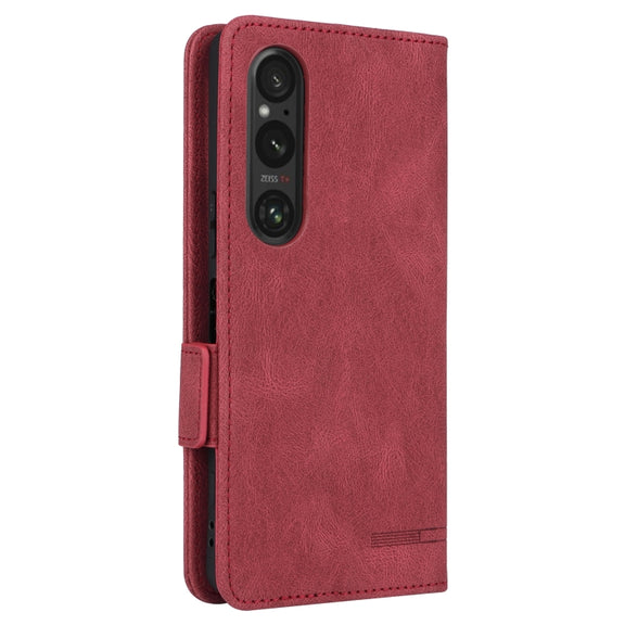 For Sony Xperia 1 VI 2024 Magnetic Clasp Leather Phone Case(Red)