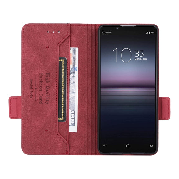 For Sony Xperia 1 VI 2024 Magnetic Clasp Leather Phone Case(Red)