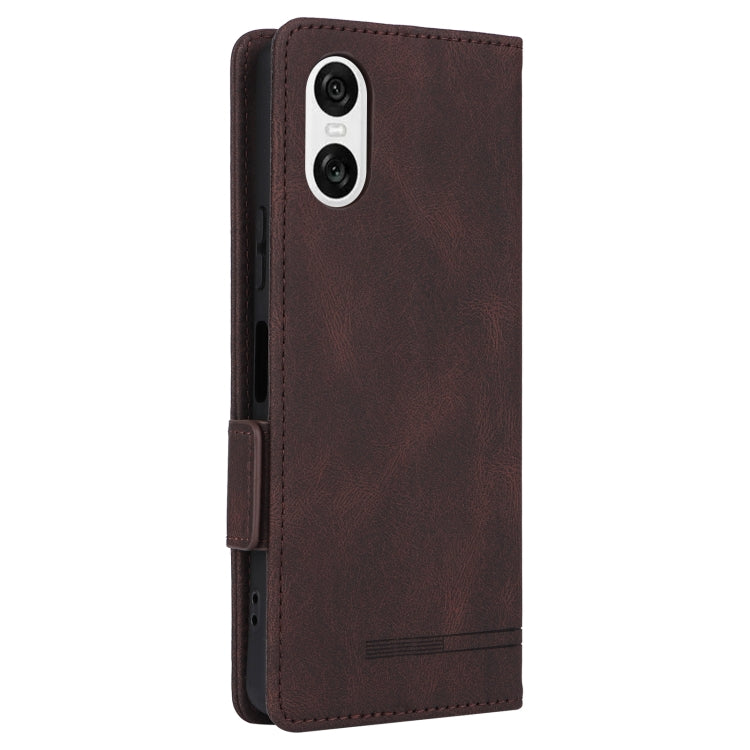 For Sony Xperia 10 VI 2024 Magnetic Clasp Leather Phone Case(Brown)