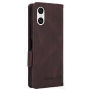 For Sony Xperia 10 VI 2024 Magnetic Clasp Leather Phone Case(Brown)