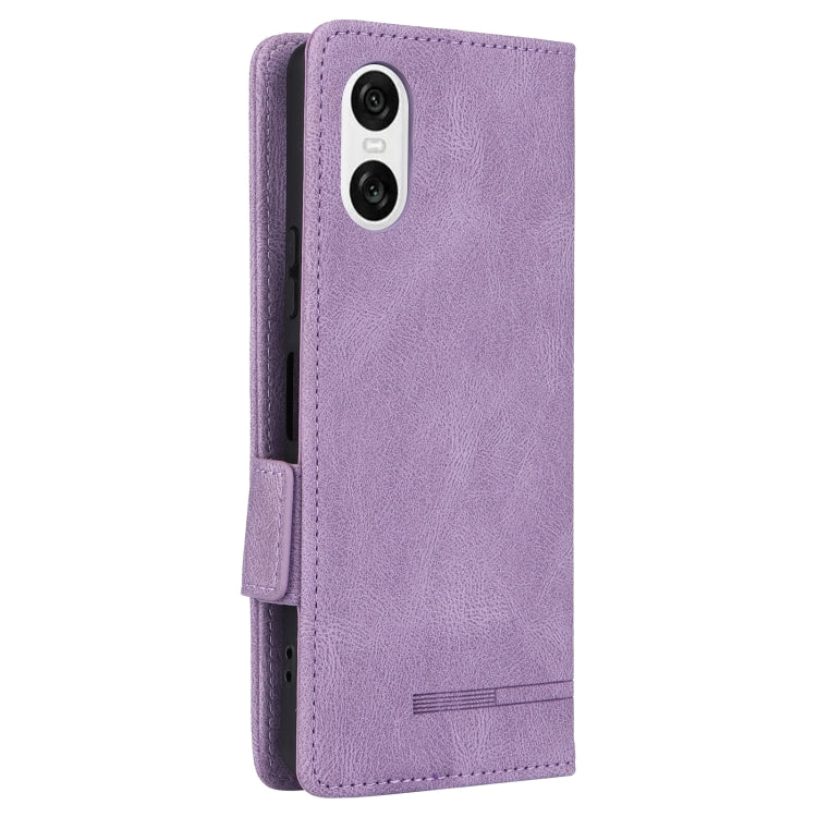For Sony Xperia 10 VI 2024 Magnetic Clasp Leather Phone Case(Purple)