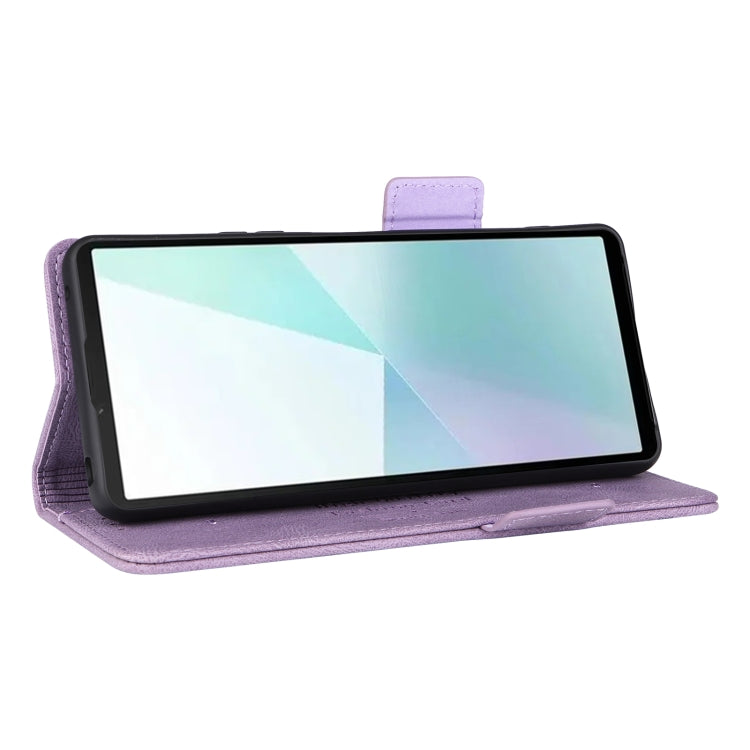 For Sony Xperia 10 VI 2024 Magnetic Clasp Leather Phone Case(Purple)