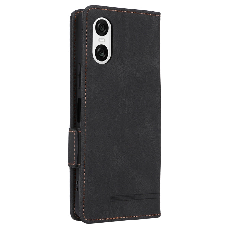 For Sony Xperia 10 VI 2024 Magnetic Clasp Leather Phone Case(Black)